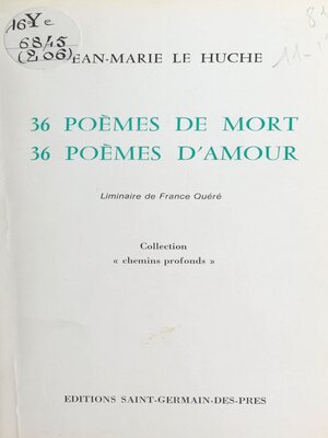 cover image of 36 poèmes de mort, 36 poèmes d'amour